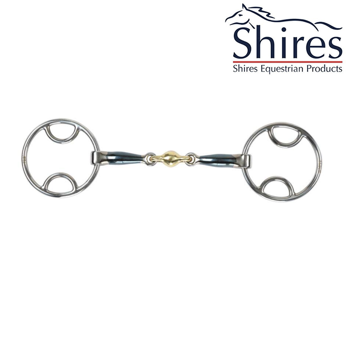 Shires Mors Bevel double brisure en Sweet Iron - SHOPHORSE